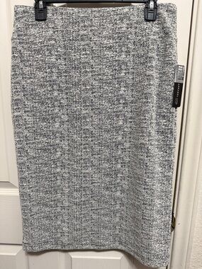 Soho Grey Tweed Pencil Skirt